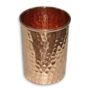 Copper Hammered Glass